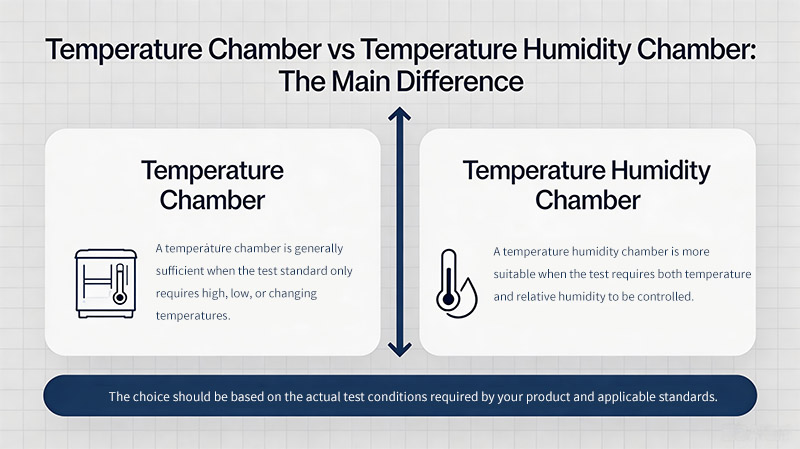 Temperature Chamber vs Temperature Humidity Chamber: The Main Difference Temperature Chamber vs Temperature Humidity Chamber: The Main Difference